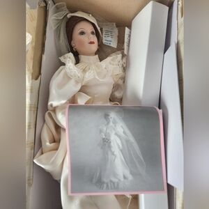 Ashton Drake Galleries | Bettys 1930s Wedding Dress Porcelain Doll w COA